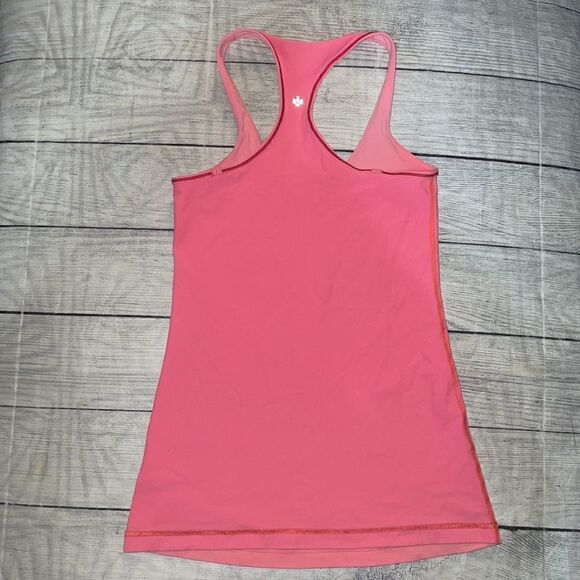 Lululemon Cool Racerback Reversible Coral Pink Tank Top FLAW - Picture 8 of 9